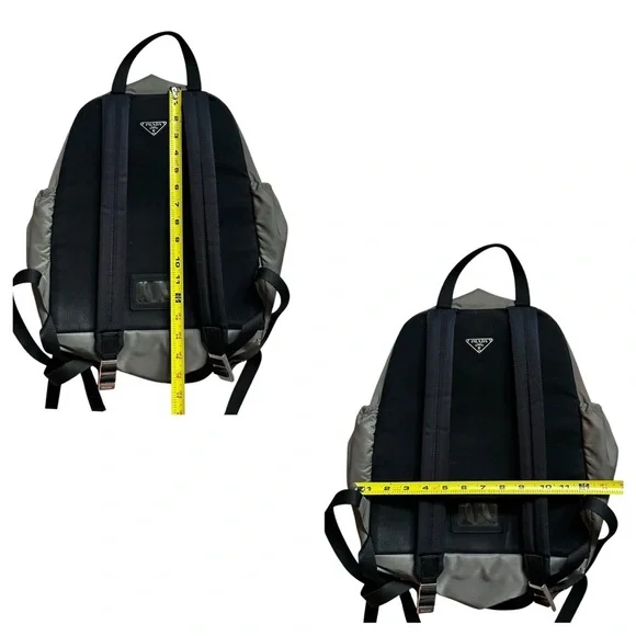 Authentic PRADA Gray Green & Black Nylon Backpack - Picture 15 of 15